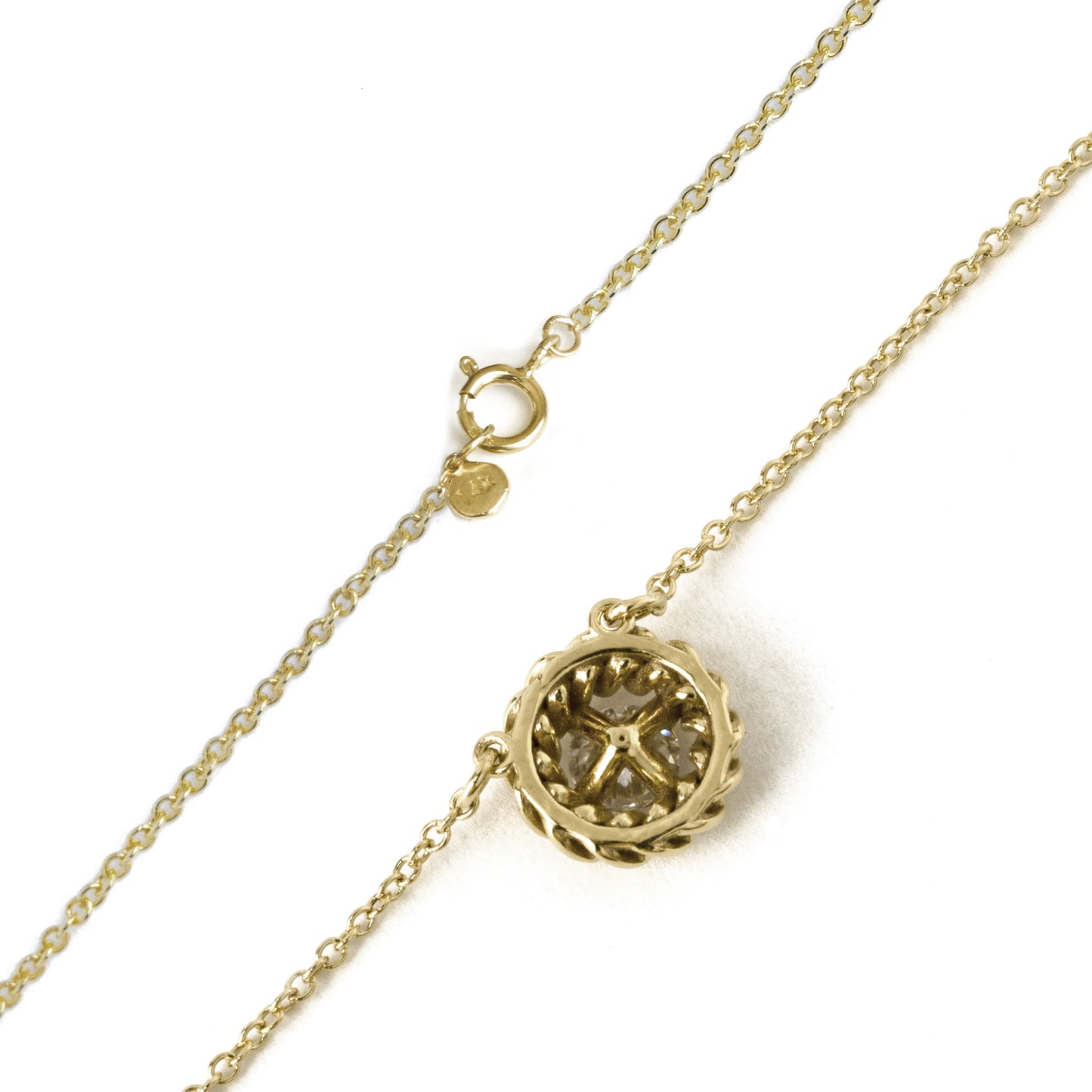 Harmony Braid Moissanite Necklace