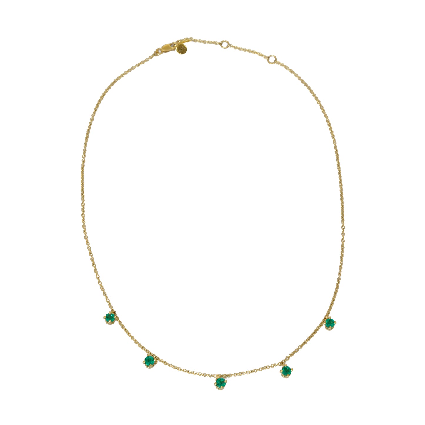 Five Emerald Necklace