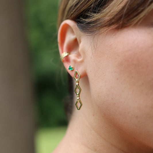 Kathe Mera Concept Triple Signature Earrings - Rombus Earrings