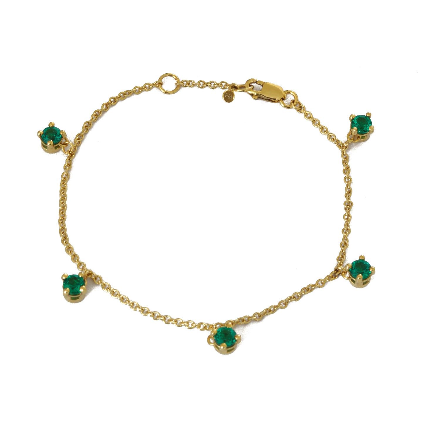 Five Emerald Bracelet