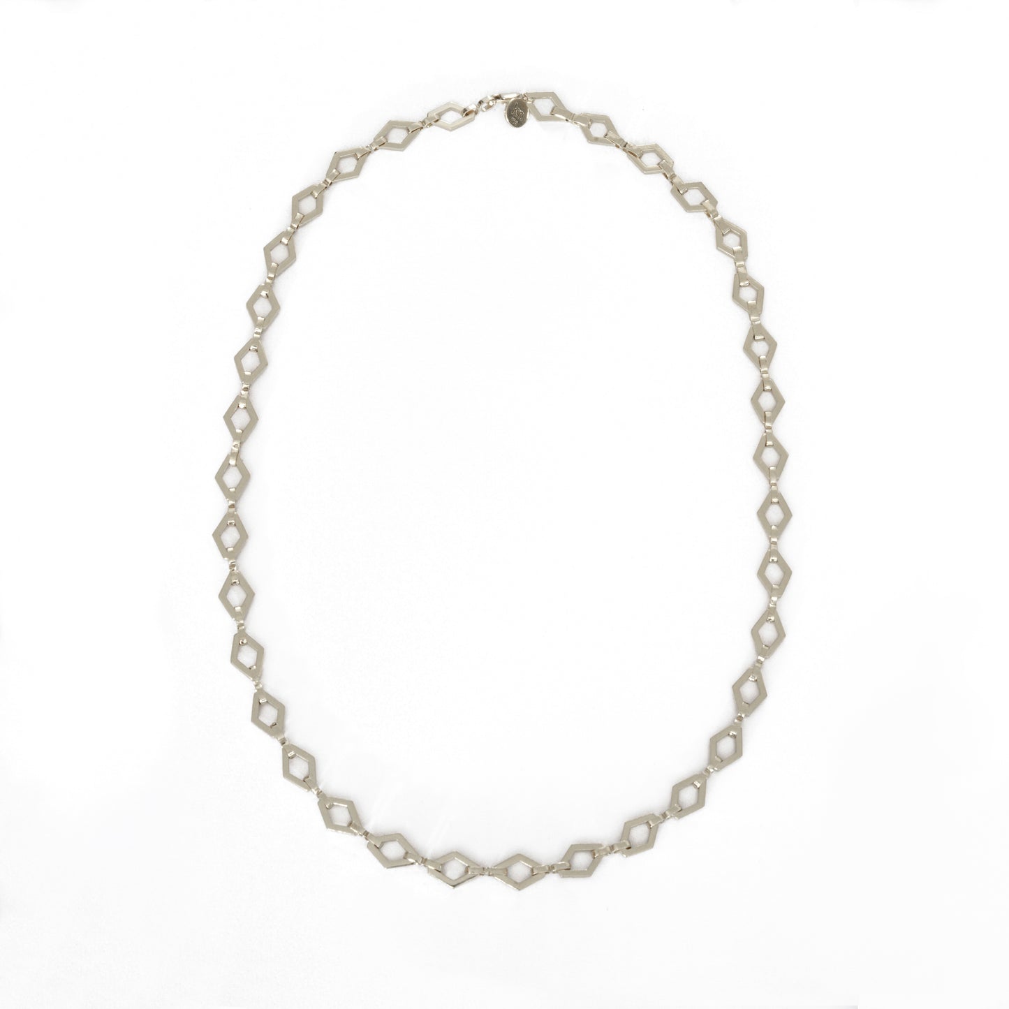 Kathe Mera Concept Signature Necklace - Rhombus Silver Necklace