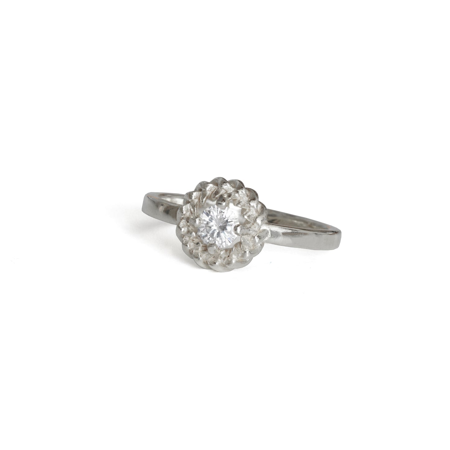Diamond Harmony Silver Ring