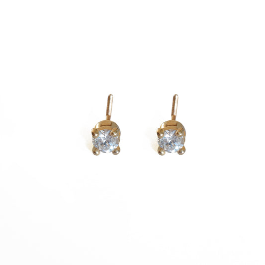 Lab Grown Diamond Stud Earrings with Threaded Post and Back