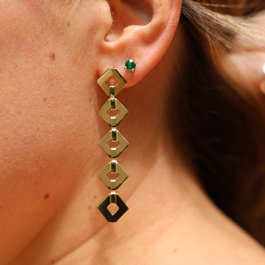 Kathe Mera Concept Five Square Signature Earrings