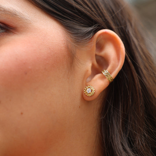 Harmony Diamond Gold Earrings