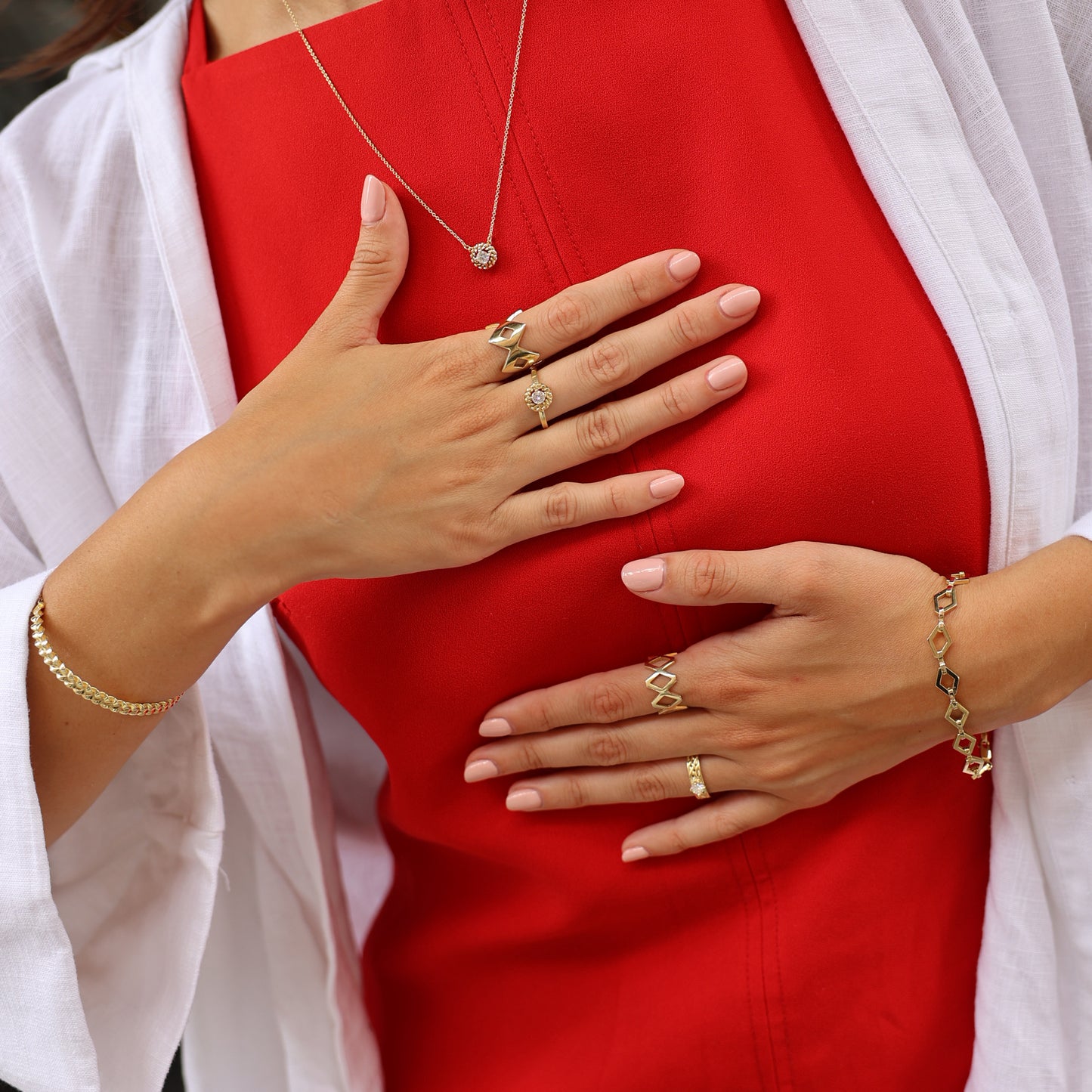 Diamond Mesh Ring