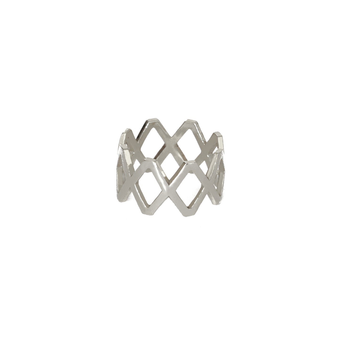 Rhombus Silver Ring