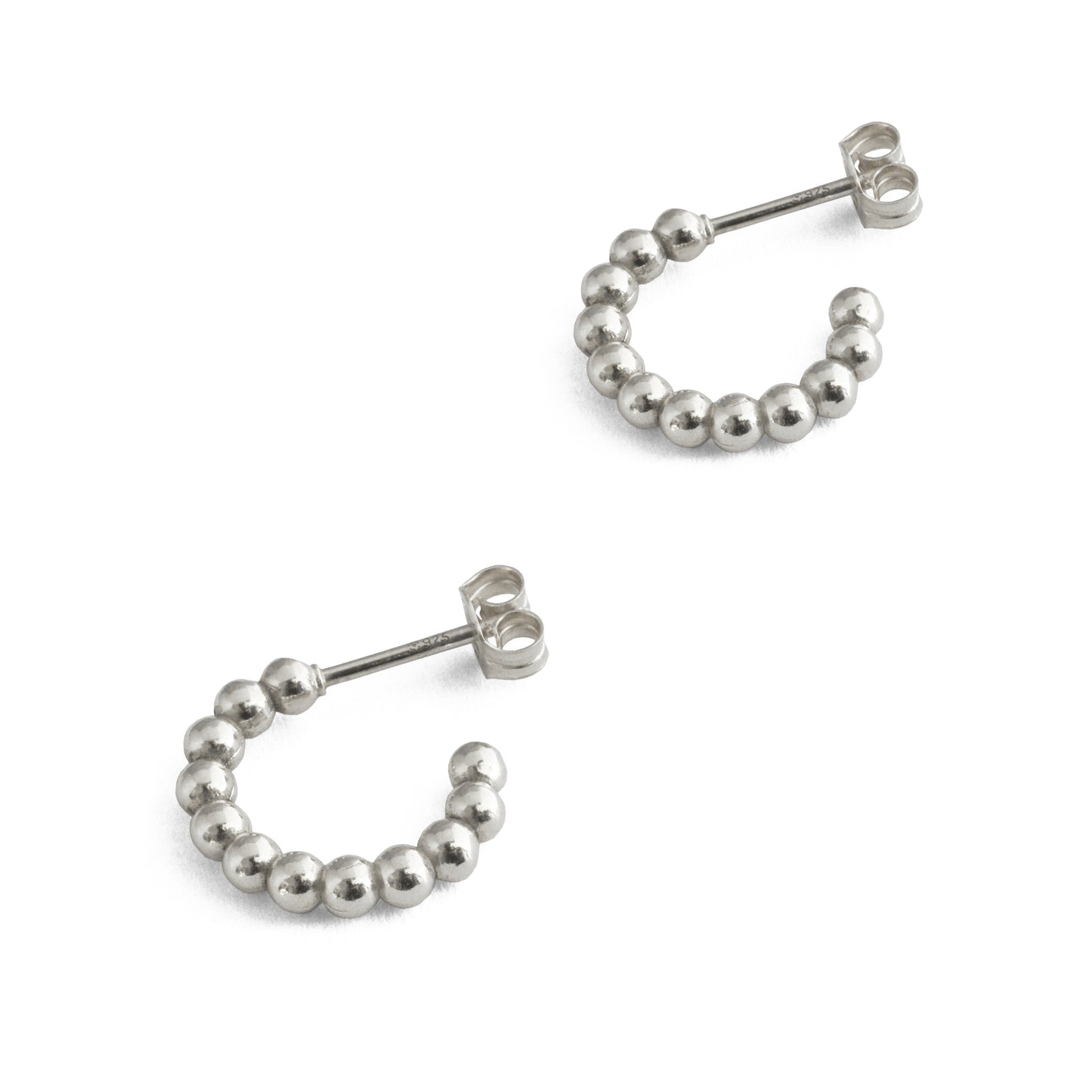 Small Beaded Hoops Earrings