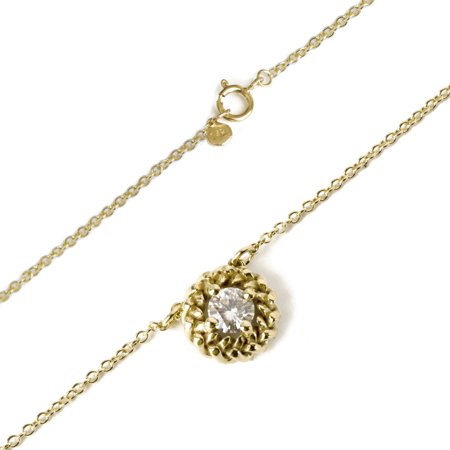 Harmony Braid Moissanite Necklace