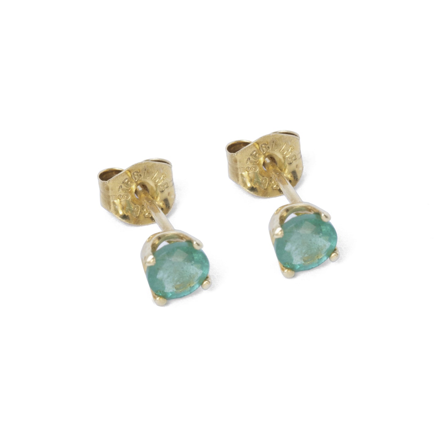 Emerald Stud Earrings