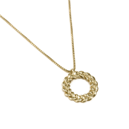 Eternal Circle of Braids Necklace