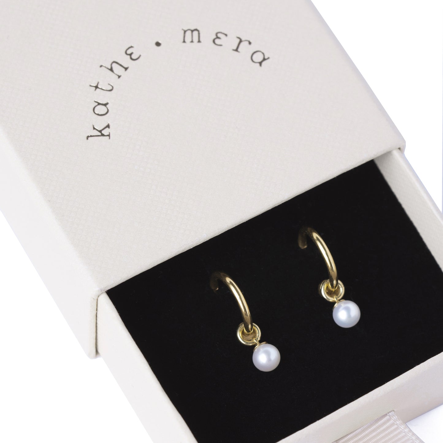 Pearl Hoops Earrings