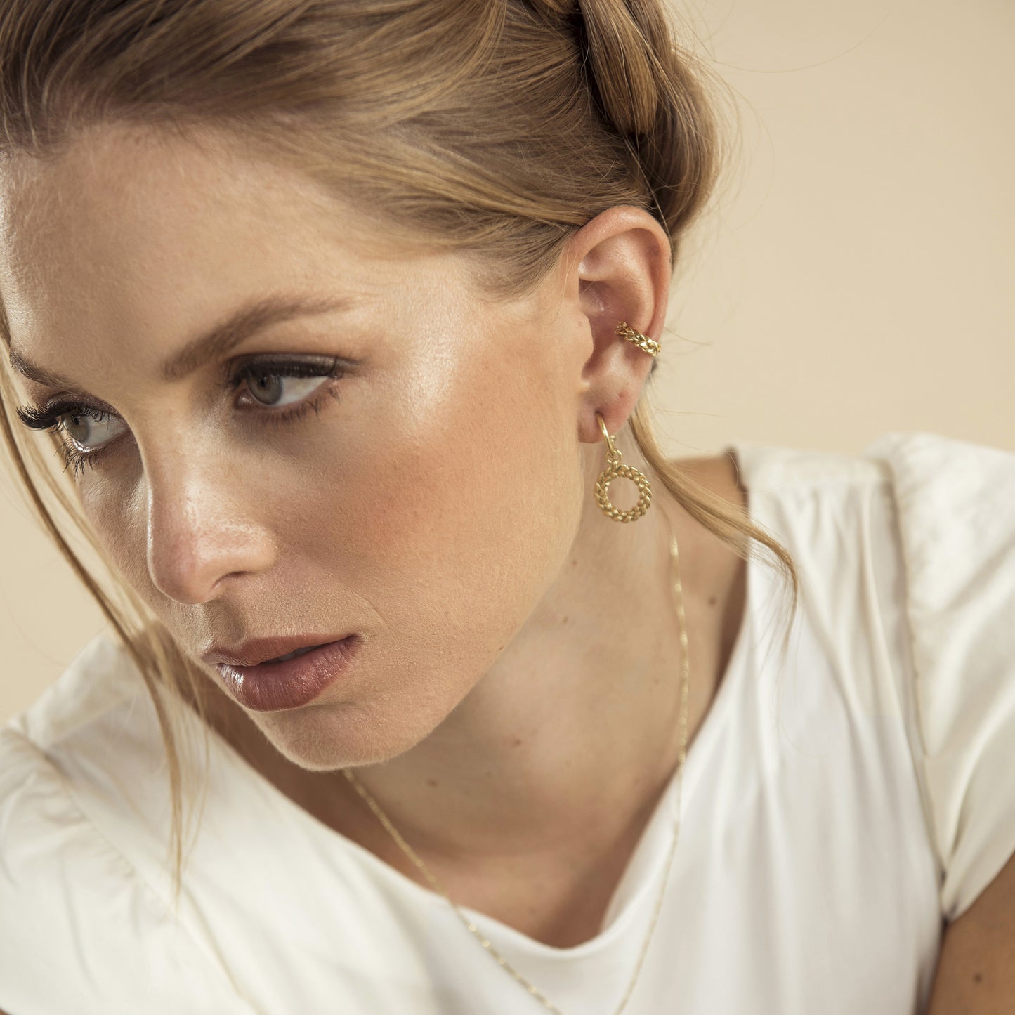 Eternal Circle of Braids Hoops