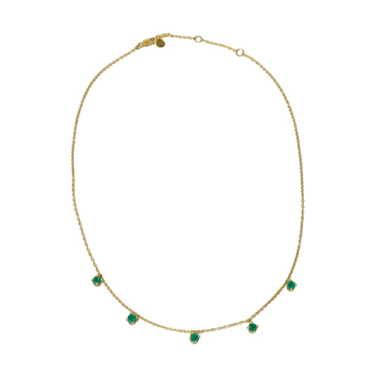 Five Emerald Necklace