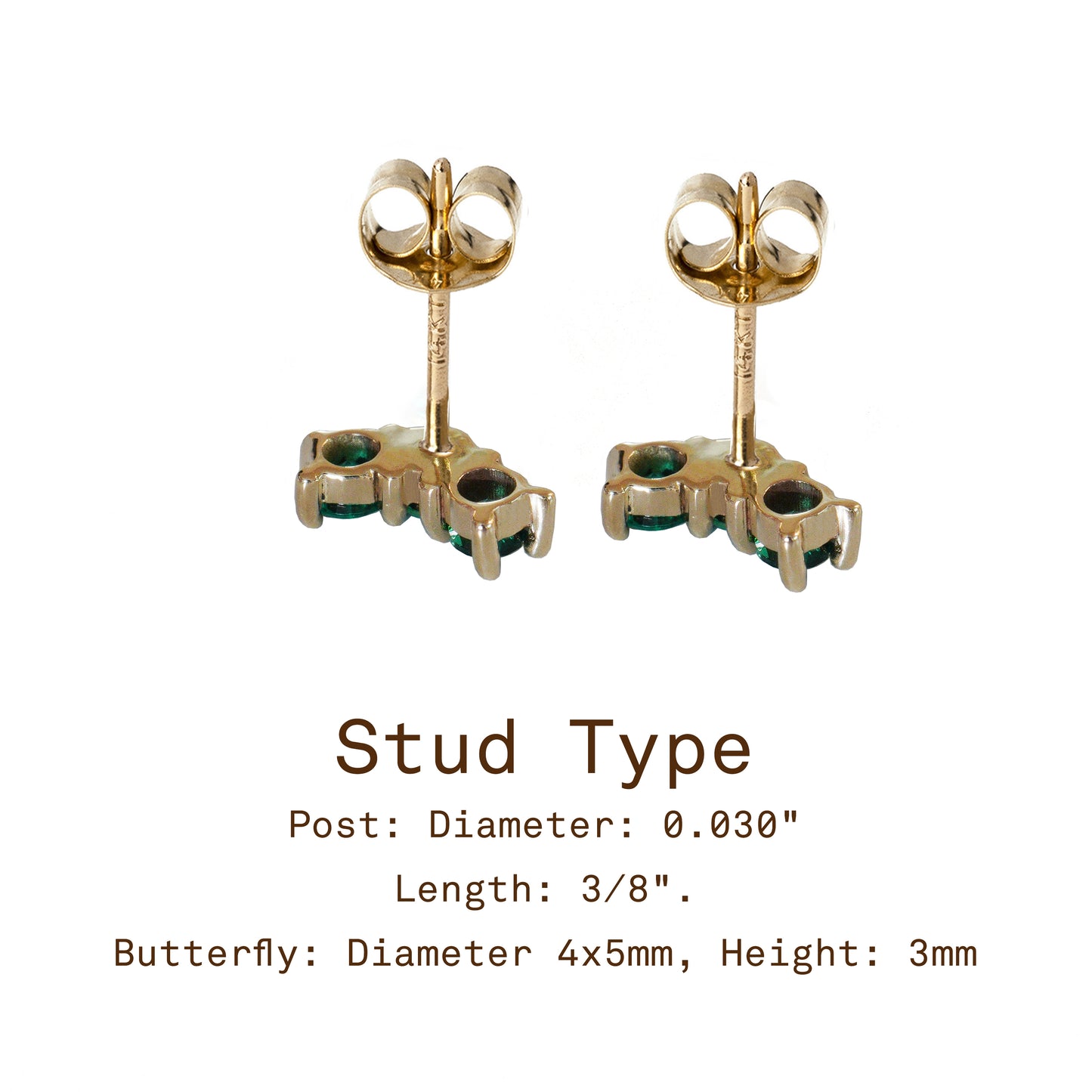 Mini Rainbow Stud Earrings