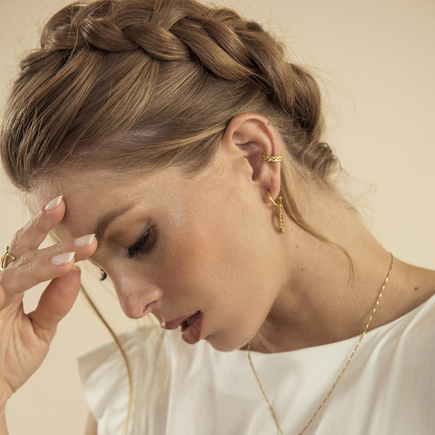 Eternal Circle of Braids Hoops