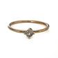 Diamond, Emerald, Champaign Diamond Round Ring
