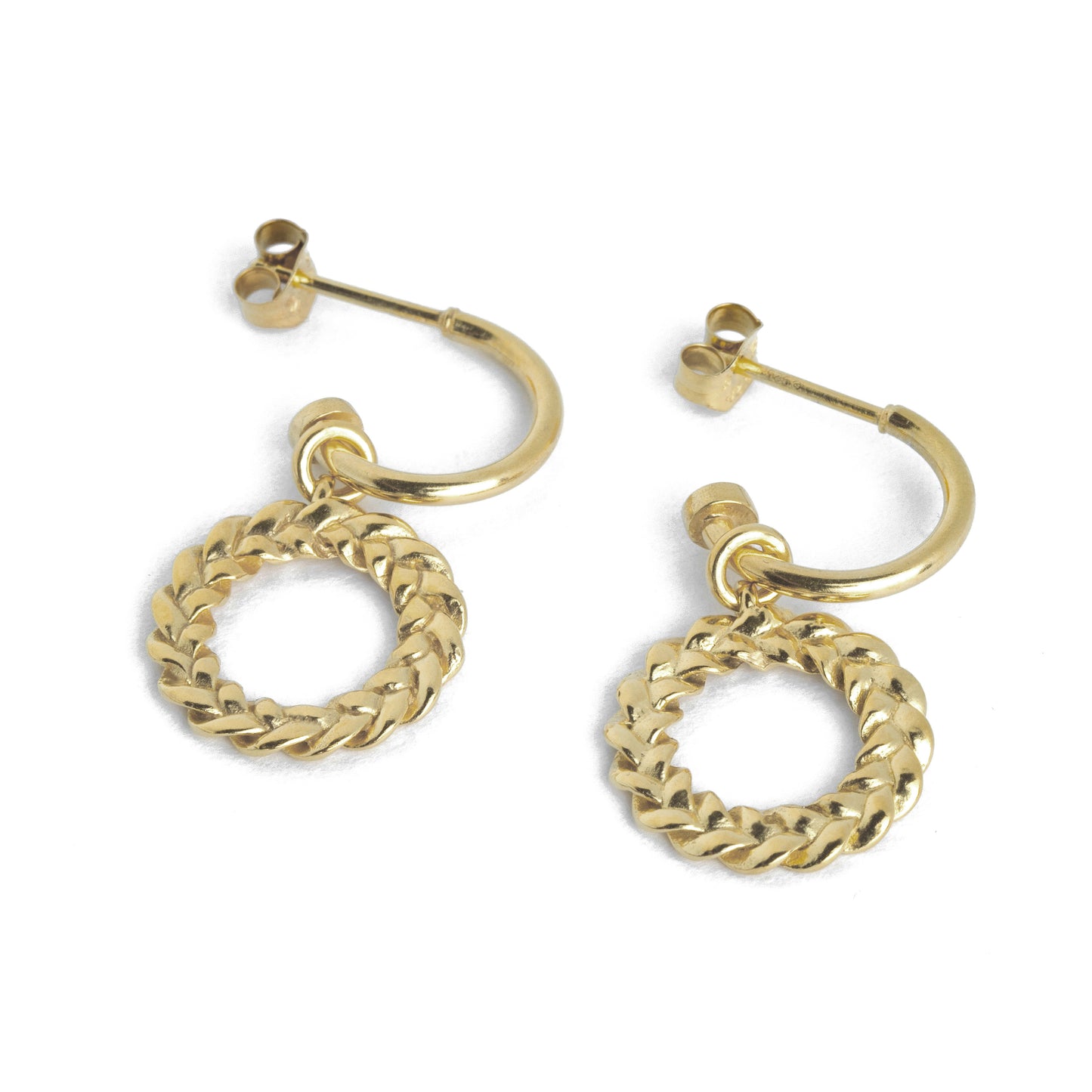 Eternal Circle of Braids Hoops