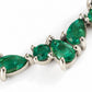 Varia Emerald Necklace 14k White Gold