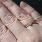 Diamond, Emerald, Champaign Diamond Round Ring