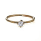 Diamond, Emerald, Champaign Diamond Round Ring