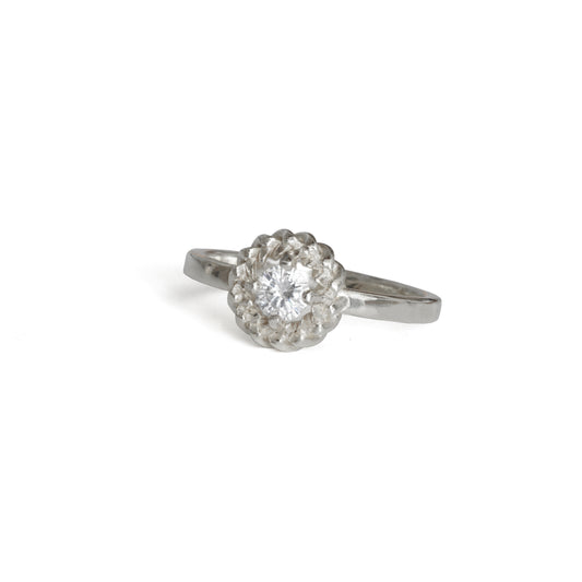 Diamond Harmony Silver Ring