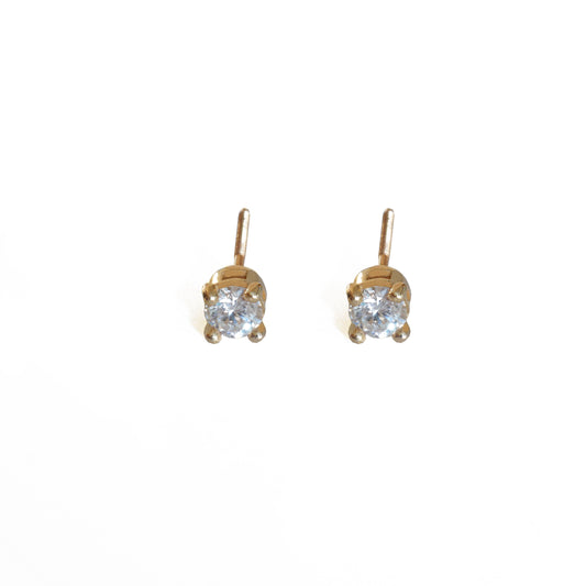 Lab Grown Diamond Stud Earrings with Threaded Post and Back