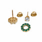 Bundle: Lab Grown Diamonds or Emeralds Studs With Emerald Jackets