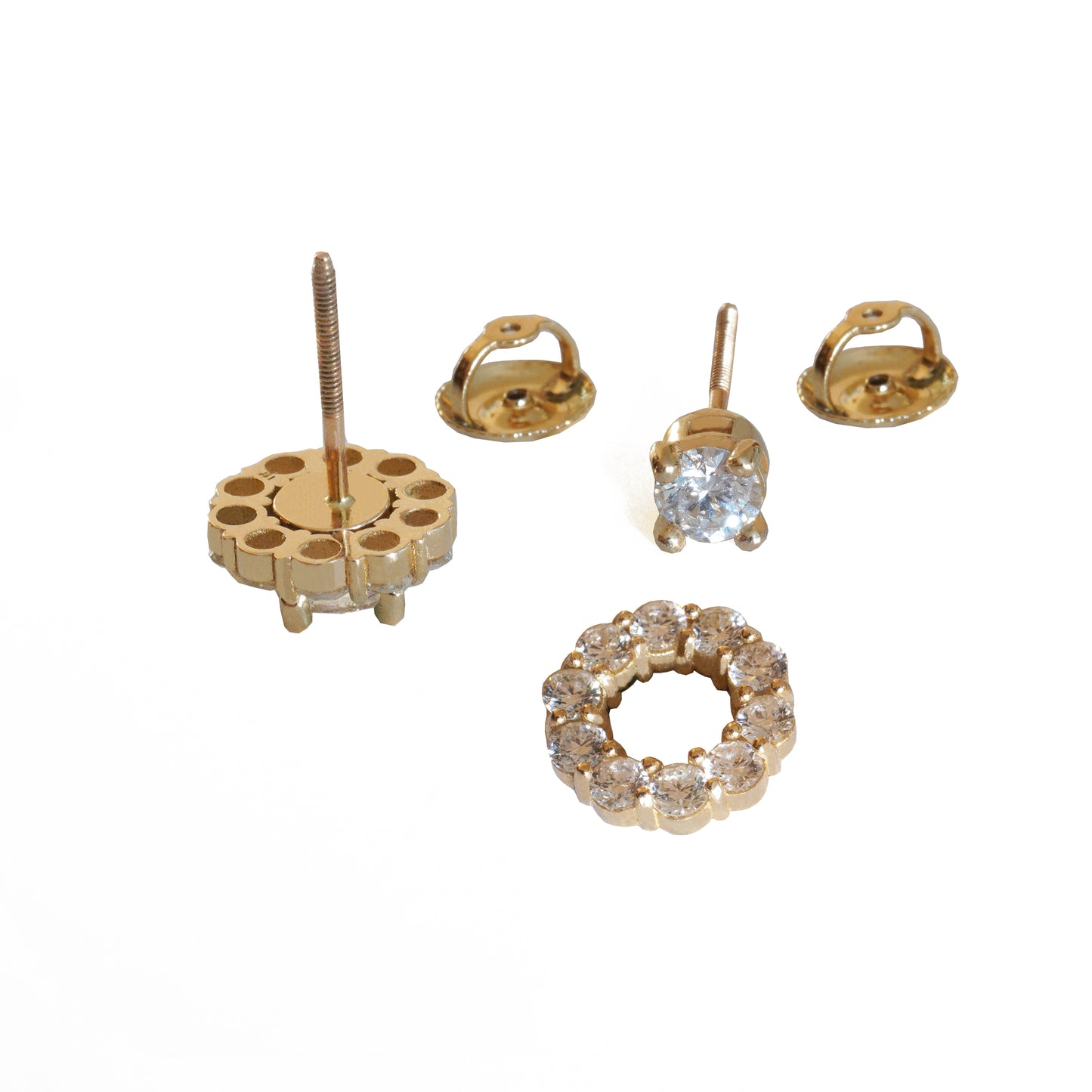 Lab Grown Diamond Studs With Jackets