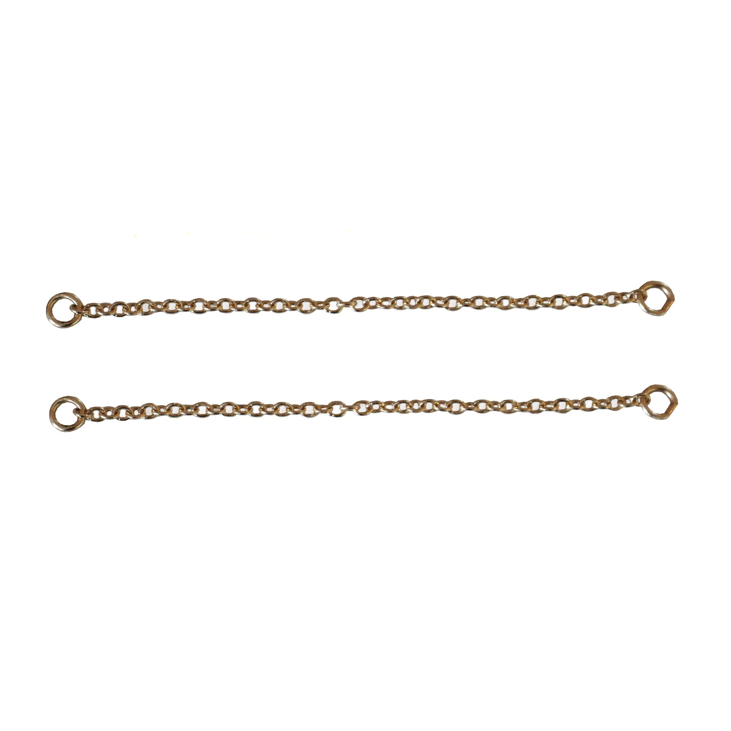 Lab Grown 3mm Emerald Stud Earrings With Chains