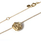 Solid Gold Mini Rose Necklace