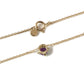 Ruby Solitaire 14k Gold Necklace