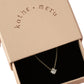 Moissanite Solitaire 14k Gold Necklace