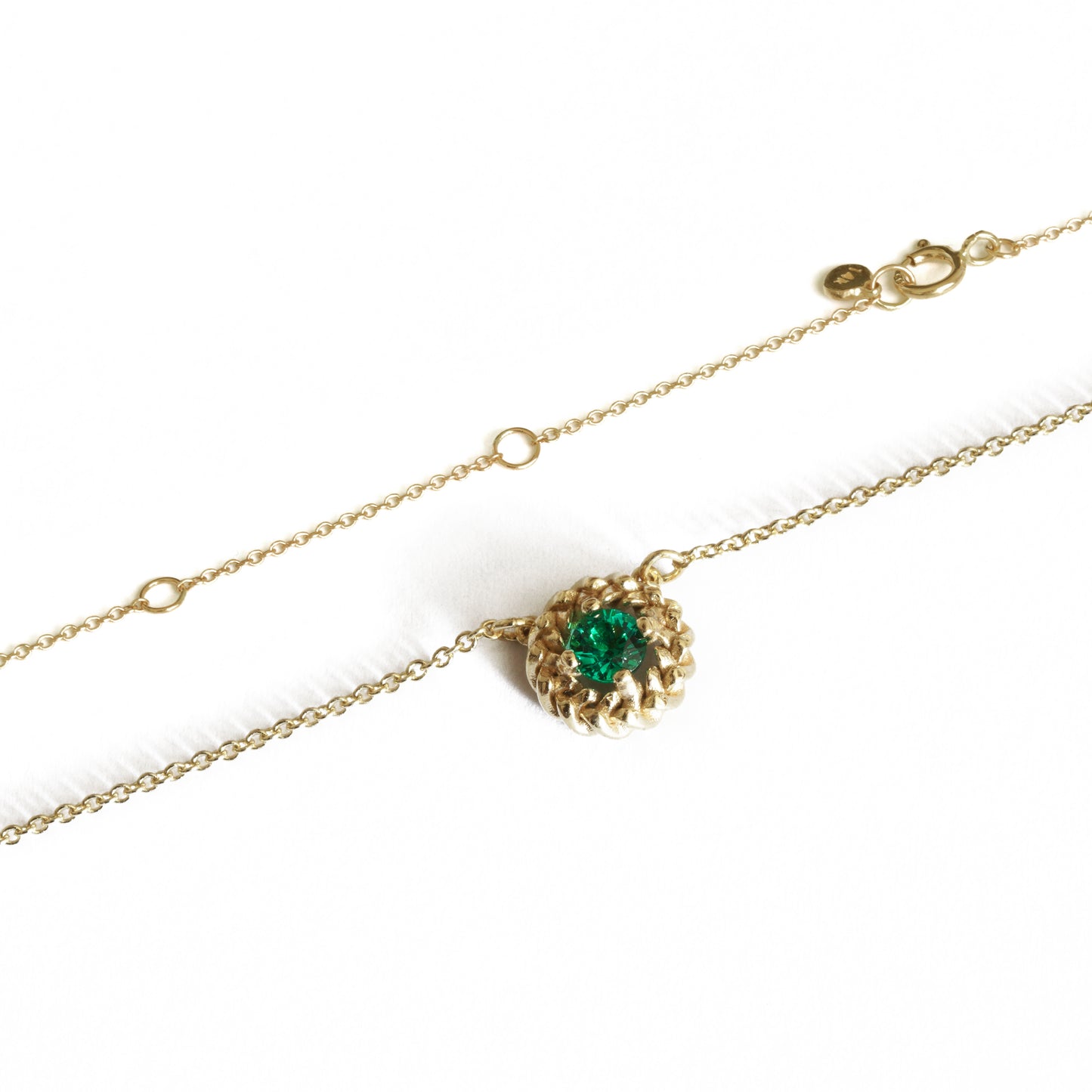 Harmony Braid Emerald Necklace