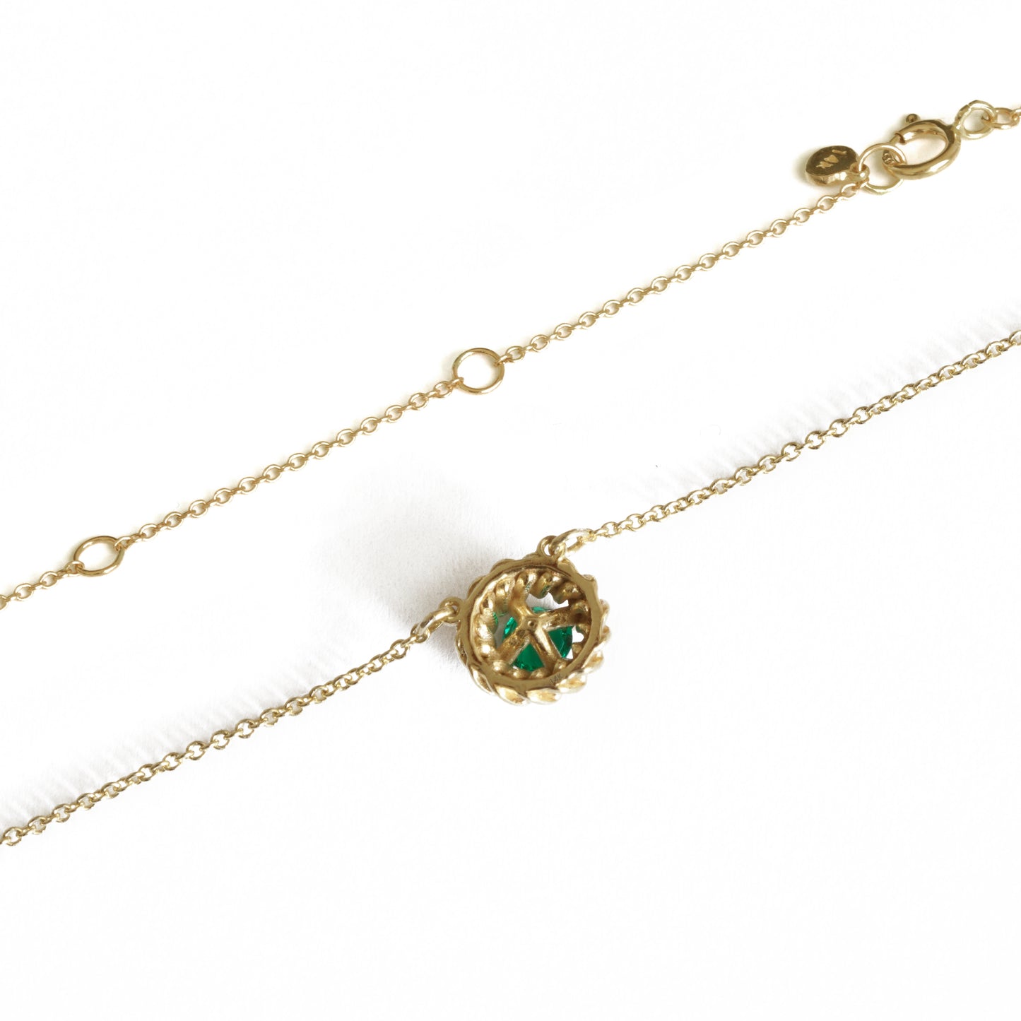 Harmony Braid Emerald Necklace