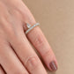 Varia Diamond  Band Ring 14k Solid White Gold