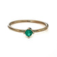 Diamond, Emerald, Champaign Diamond Round Ring