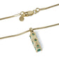 Triple Emerald Vertical Necklace