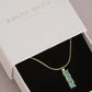 Triple Emerald Vertical Necklace