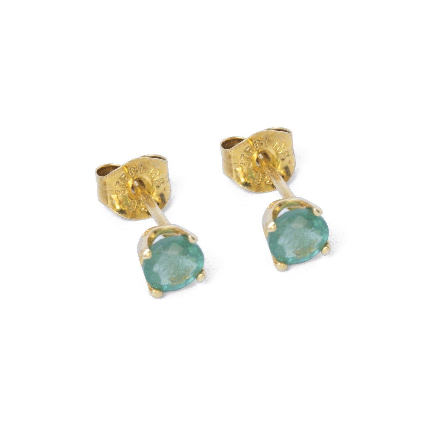 Emerald Stud Earrings