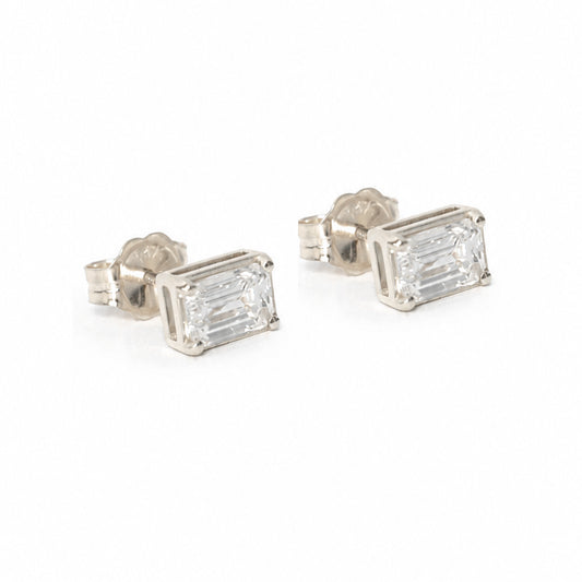 Lazos Diamond Earrings 14k White Gold