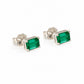 Lazos Emerald Earrings 14k White Gold