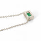 Lazos Emerald Necklace 14k White Gold