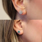 Bundle: Lab Grown Diamond and Lab Grown Emeralds Studs With Jackets