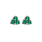 Three Petal Flower Stud Earrings