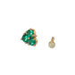 Three Petal Flower Stud Earrings