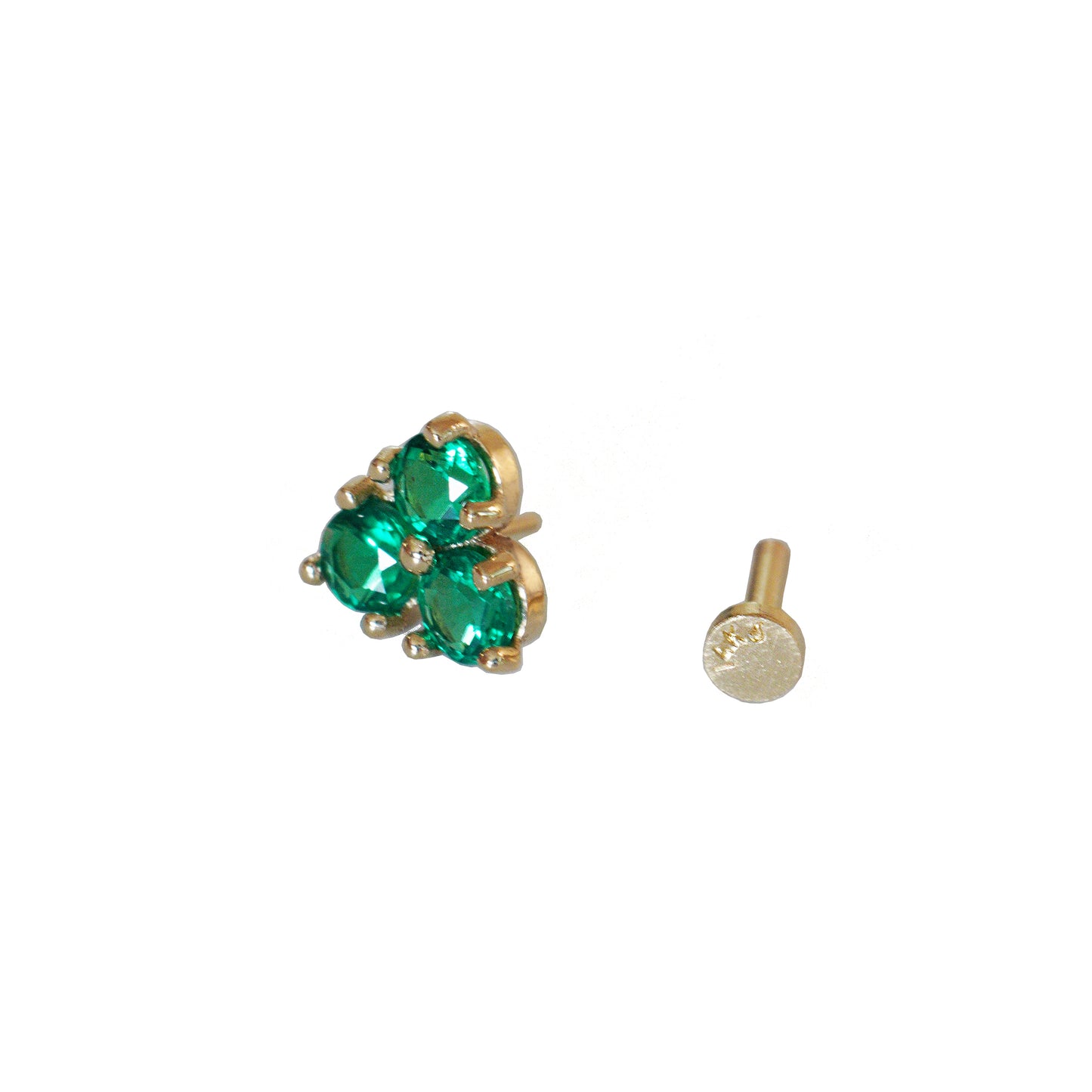 Three Petal Flower Stud Earrings