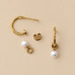 Pearl Hoops Earrings