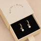 Pearl Hoops Earrings