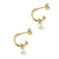 Pearl Hoops Earrings